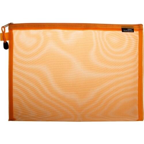 H05B Document Bag A4 Size Zipper File Pocket Storage Organizer School Office Supplies