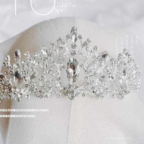 Jeweled Crowns Beautiful Headpiece Wedding Crown Wedding Tiaras Hair Accessories for Prom Birthday Costume Party PT