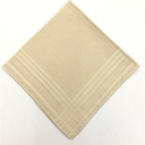 12Pcs 100% Cotton Handkerchiefs Washable Square Wedding Hankie Kerchiefs