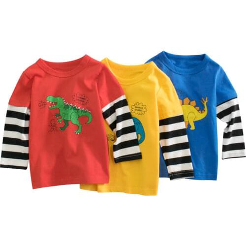 2021 Five Colors Newborn Baby Clothes Girl Boys Long Sleeve Cotton O-Neck T Shirts Kids Clothing Tops Basic Pocket Decor T-Shirt