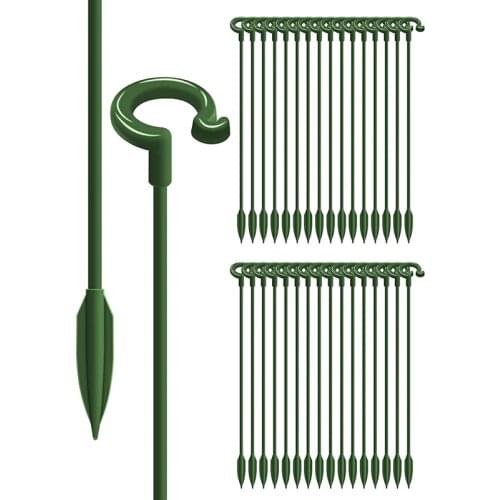 30Pcs Plant Stakes for Flowers, Single Stem Plant Support, Garden Plant Stakes for Amaryllis Orchid Lily Rose Tomatoes