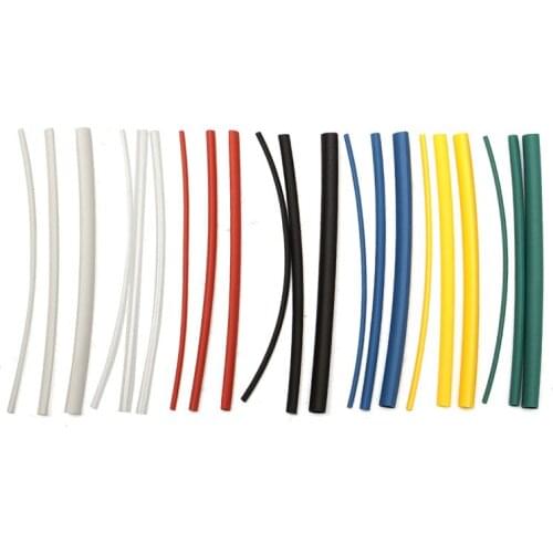 40PCS/LOT Heat Shrink Tube 1mm 2mm 3mm 4mm 5mm 6mm 8mm 10mm 12mm Heat Shrink Length 100MM 7Color C