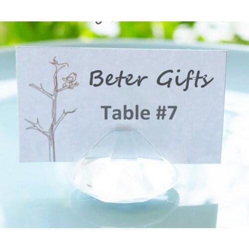 5pcs Clear Diamond Crystal Name Number Table Place Card Holder For Wedding Party Holiday Venue Decoration New Arrival