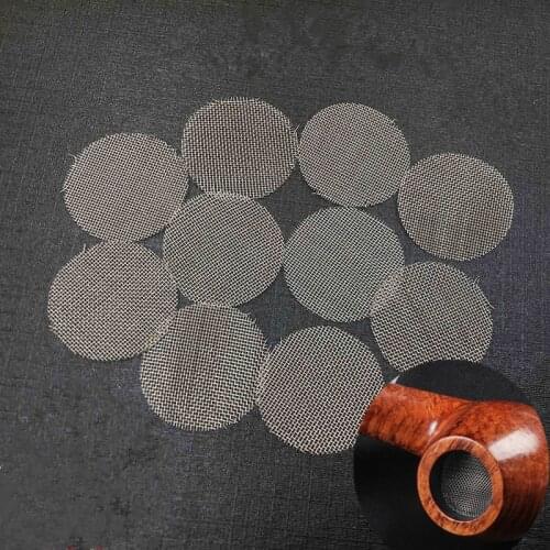 50pcs 16/20mm Smoking Weed Tobacco Pipe Stainless Steel Screen Gauze Thickened Special Tools Hookah Water Pipe Net Metal Filters