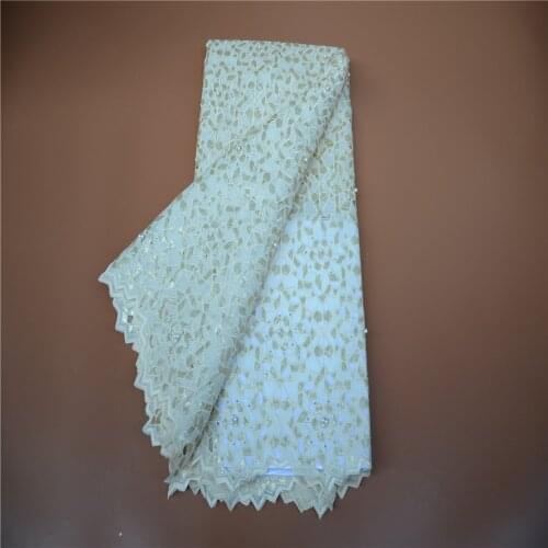 African Double Organza Sequins Lace Fabric 2021 Latest Nigerian Wedding Dress High Quality Organza French Net Mesh Lace 400913