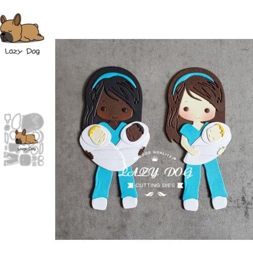 Midwife Nurse Metal Cutting Dies Scrapbooking Stencil DIY Mold Knife Craft Embossing Die Cuts Card Making New Dies For 2020