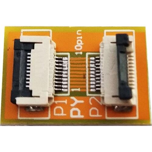 Free shipping 2PC Flexible Flat Cable FFC FPC 10P extension board With 0.5mm connector soldering adapter PCB board 10pin