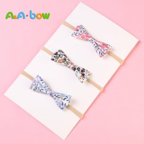 Colorful Bow Nylon Baby Headbands for Girl Turban Children Head Wraps Hair Bands for Newborn Baby Hair Accessories Drop Shipping