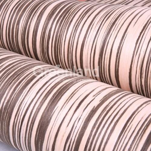 New Design Zebraho Engineered Wood Veneers size 250x58 cm Bicycle Notebook Cup Glasses Laser Cutting Architectural Design