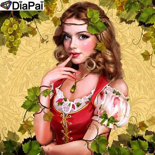 DIAPAI 3D Diamond Painting "Beauty character"DIY Full Rhinestones Drill Cross stitch Kits Square Round Diamond Embroidery A25501