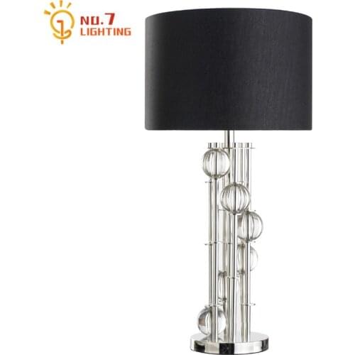 Designer Luxury Crystal Table Lamp Led E27 220v Simple Modern Desk Lights Home Decor Bedroom Bedside Lamp Study Living Room Cafe