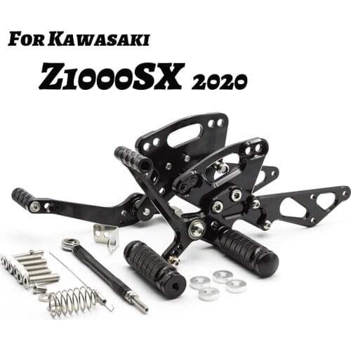 For Kawasaki Z1000SX Z 1000 Z1000 SX 1000SX 2020 CNC Quick Shifter Rearset Footpeg Footrest Adjustable Foot Peg Pedal Pegs Rear