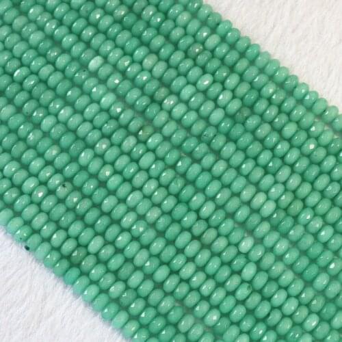 Hot Sell Amazos Fashion Chalcedony Natural Stone Jades Abacus Faceted 2X4mm 4X6mm 5X8mm Round Loose Beads 15inch B155