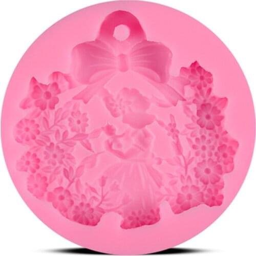 3D Princess Flower Shape Cake Mold Silicone Fondant Cake Decorating Tool Baking Tools E689