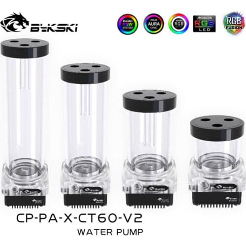 Bykski 10W DDC Combo Pump + Reservoir Maximum 3800RPM / Flow Lift 3 Meter / 300L/H Water Cylinder Tank Length 100/150/200mm