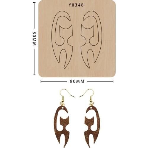 New Wood Mould Die Cut For 2021 Scrapbook DIY Earring Handmade Crafts Make Decorative Supplies Mold Templates