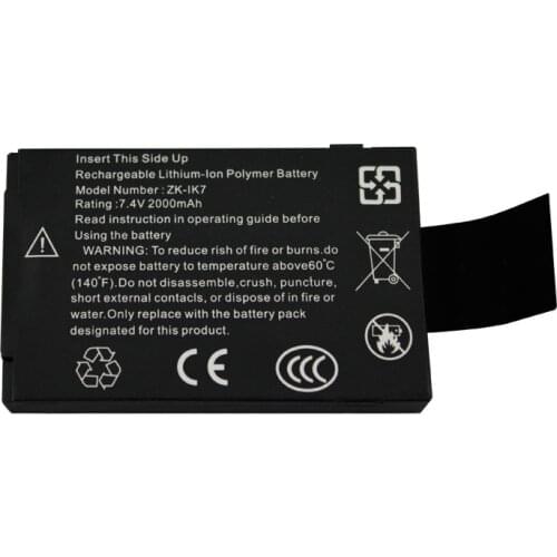 ZK Iface series Battery 2000mAH backup battery Suitable for iface302 iface 702 iface303 iface800 iface402 iface202