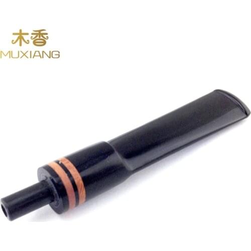 RU- Pipe Fittings Briar Wood Dual Ring Decoration Straight Saddle Tenon 3mm Metal Filter Suitable Mouthpiece Wholesale be0027