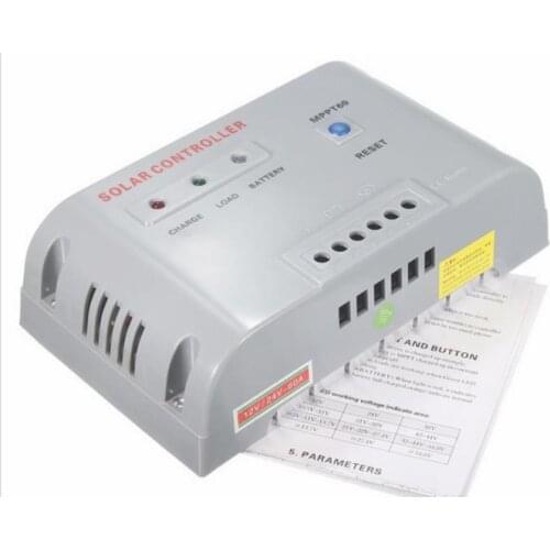 MPPT 60A 12v / 24V automatic identification solar controller, high efficiency solar charge controller