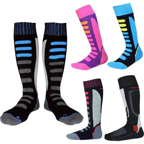 SOARED Winter Thermal Ski Socks Thicken Warm Sports Snowboarding Cycling Skiing Hiking Socks Leg Warmer For Men Women