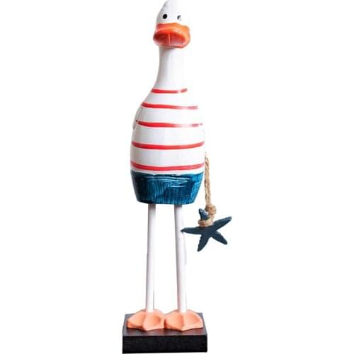 Statues Animals Figurines Couple Duck Decor Sculptures Decoratif Bois Figurines For Interior Room Ornaments Home Decor Craft