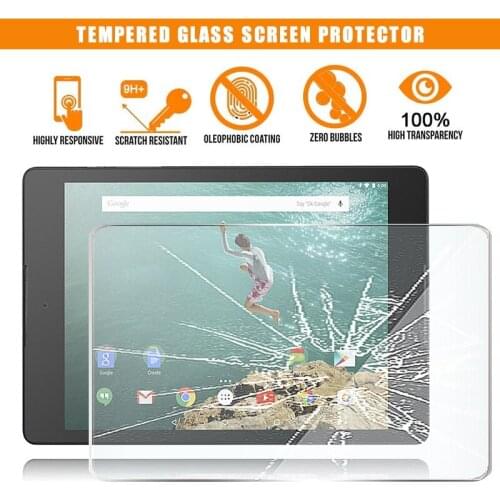 For Google Nexus 9 8.9" Tablet Tempered Glass Screen Protector Anti-fingerprint Scratch Resistant HD Clear Film Cover