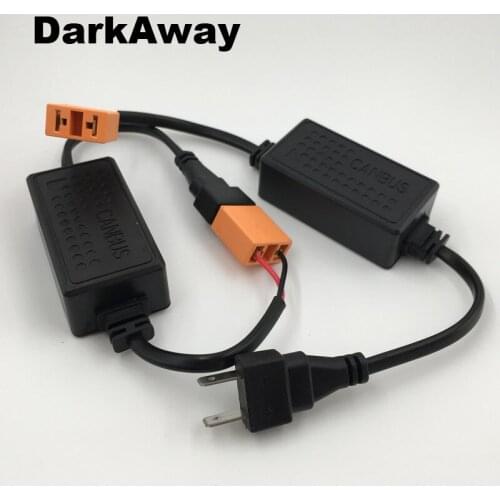 DarkAway 2pcs H7 LED Canbus Decoders Error Free Anti Flickering Resistor Decoder For Car LED Headlight HID Conversion Kit