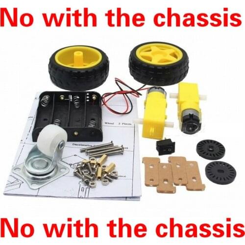 1/kit 2WD smart robot car no with the chassis kit / DC3-6V TT motor 125 rpm / Smart car wheels for Arduino DIY Kit