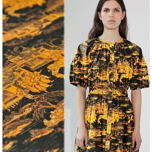 140cm wide silk linen fabric 20mm vintage printed linen silk fabric meter natural linen fabric wholesale silk cloth