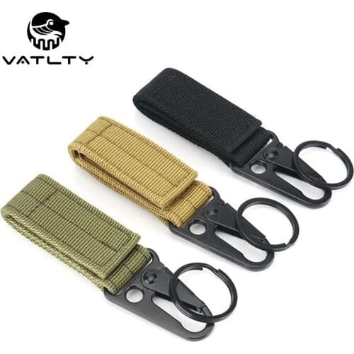2 pieces/1 set Of Tactical Buckle 600D Nylon Keychain + Water Bottle Buckle Convenient Military Tactical Equipment Accessories