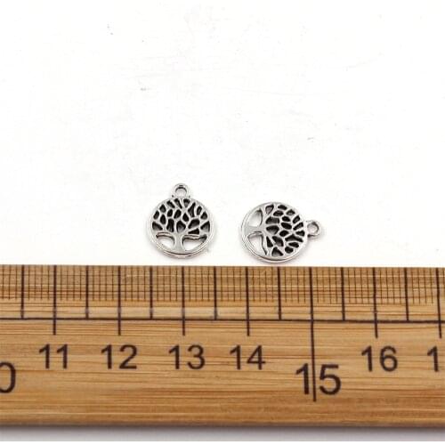 5pcs/Lot 10x13mm Tree Of Wishes Charm Pendants Charm For Jewelry Making