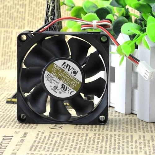 7025 F7025B12LX 12V 0.25A 7CM double ball chassis cooling fan 3-wire