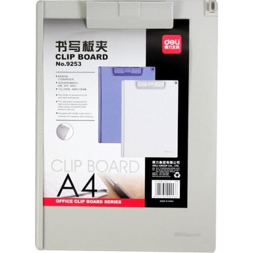 9253 solid color plastic A4 board clip business office folder board clip student writing board pad stationery office supplies
