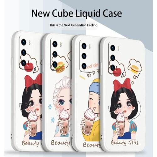 Noble Princess Phone Case For Huawei P40 P40Lite P30 P20 Mate 40 40Pro 30 20 Pro Lite P Smart 2021 Y7a Cover