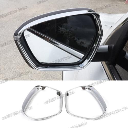 Lsrtw2017 Abs Car Rearview Rain Shield Strims for Geely Boyue Atlas Emgrand 2016 2017 2018 2019 2020 Interior Accessories
