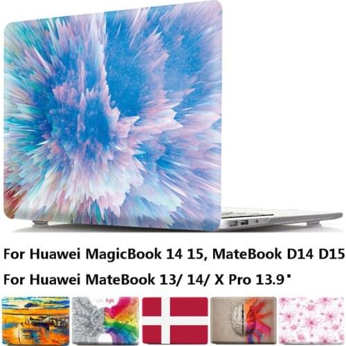 For HUAWEI MateBook 2019 X Pro 13.9/ 14/ 13, Honor MagicBook 14 15 MateBook D14 D15 2020 Prints Cover Laptop Anti-Scratch Case