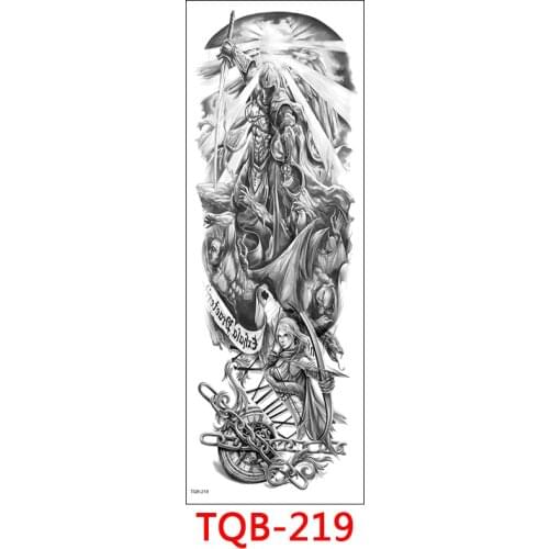 Cross Dragon Devil Fashion Tattoo Sticker For Women Men Body Art Tattoo Large Size Arm Rose Eagle Temporary Tatoo