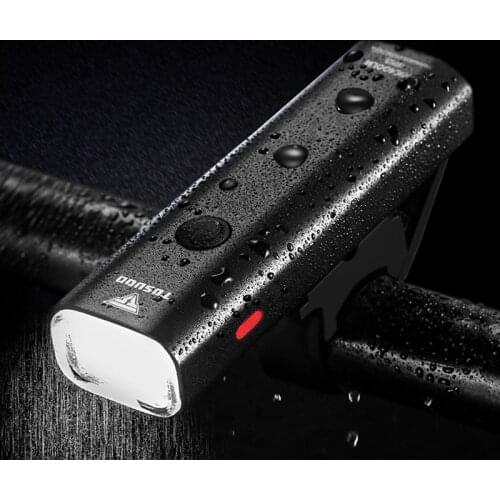 Bike Light Headlight Bicycle USB rechargeable LED 2000mAh Front Lamp Waterproof Aluminum MTB Ultralight Cycling Flashlight