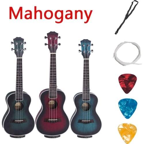 Concert Tenor Ukulele 23 26 Inch Hawaiian Mini Guitar Acoustic Electric 4 Strings Ukelele Guitarra Mahogany Colorful Uke