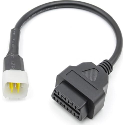 OBD Motobike Connector 6Pin to 16Pin Adaptor Cable for Benelli OBD2 Motorcycle Fault Detection OBD Connector OBD Extension cable