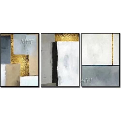 Multicolor Splicing Abstract Painting Wall Art Home Decor Picture Modern Oil Painting On Canvas Wedding Decoration No Framed