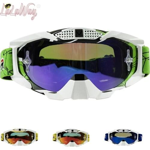 Motorcycle Goggles - Glasses Dirt Bike ATV Motocross Anti-UV Adjustable Riding Offroad Protective Combat Tactical Military