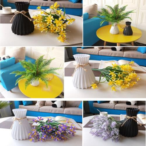 Modern Flower Vase Home Flower Arrangement Living Room Origami Plastic Nordic Style Home Decoration Ornament Home Decor Hot Sale