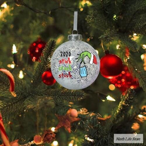 Christmas Tree Ball Pendants Hanging Pendants Xmas Decor Home Outdoor Ornaments Santa Claus Home New Year Christmas Decoration