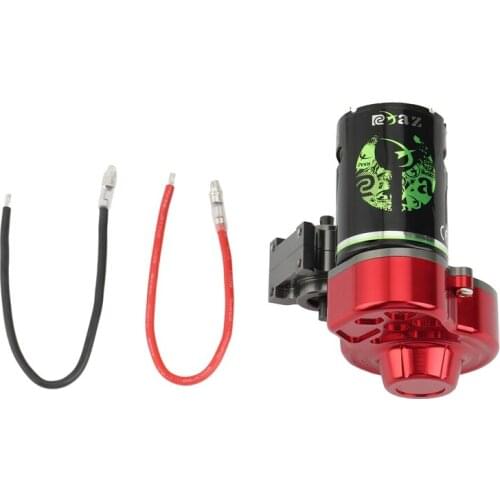 48P All Metal Complete Transmission Gearbox with 540 35T Motor for 1/10 RC Crawler Car Axial SCX10 Upgrade Parts