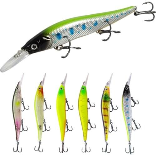 Plastic Fishing Lure Luya Bait Floating Mino 13.5cm/16.5g Plastic Fake Bait Simulation Fishing Tackle Soft Baits Fishing Lures