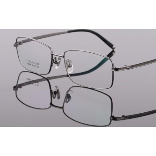Width-142 Full Rim Pure Titanium Glasses Frames Men Business Ultra-light Progressive prescription goggle glasses eyewear frames