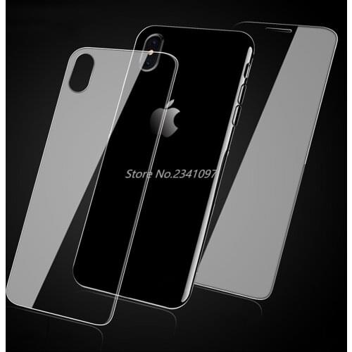 For Iphone XS MAX XR X 6 7 8 Back Tempered Glass Iphone 10 6 7 8 Plus 5s 5c Se 4 4S Screen Protector Front and Back Glass