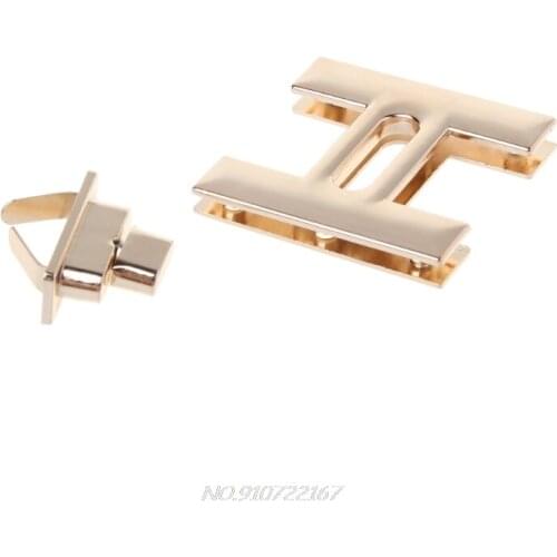 H Shape Clasp Turn Lock Twist Locks DIY Leather Handbag Shoulder Bag Hardware N25 20 Dropshipping