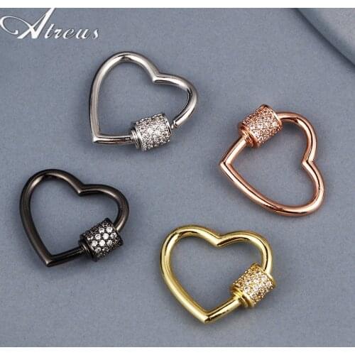 DIY New Designer Hook Clasps Jewelry Making Supplies Handmade Decorative Pendant Fastener Screw Lock Clasp Accessories Wholesale